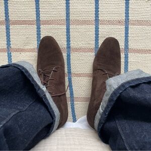 Munro Brown Suede Wedge Booties (sz 7.5)